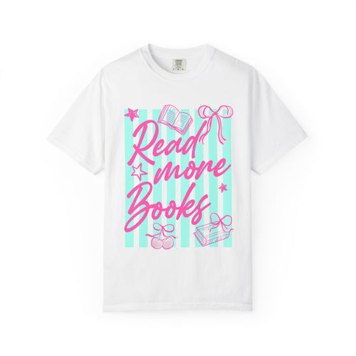 Read More Books T-Shirt — Cute Pastel Booklover Graphic Tee