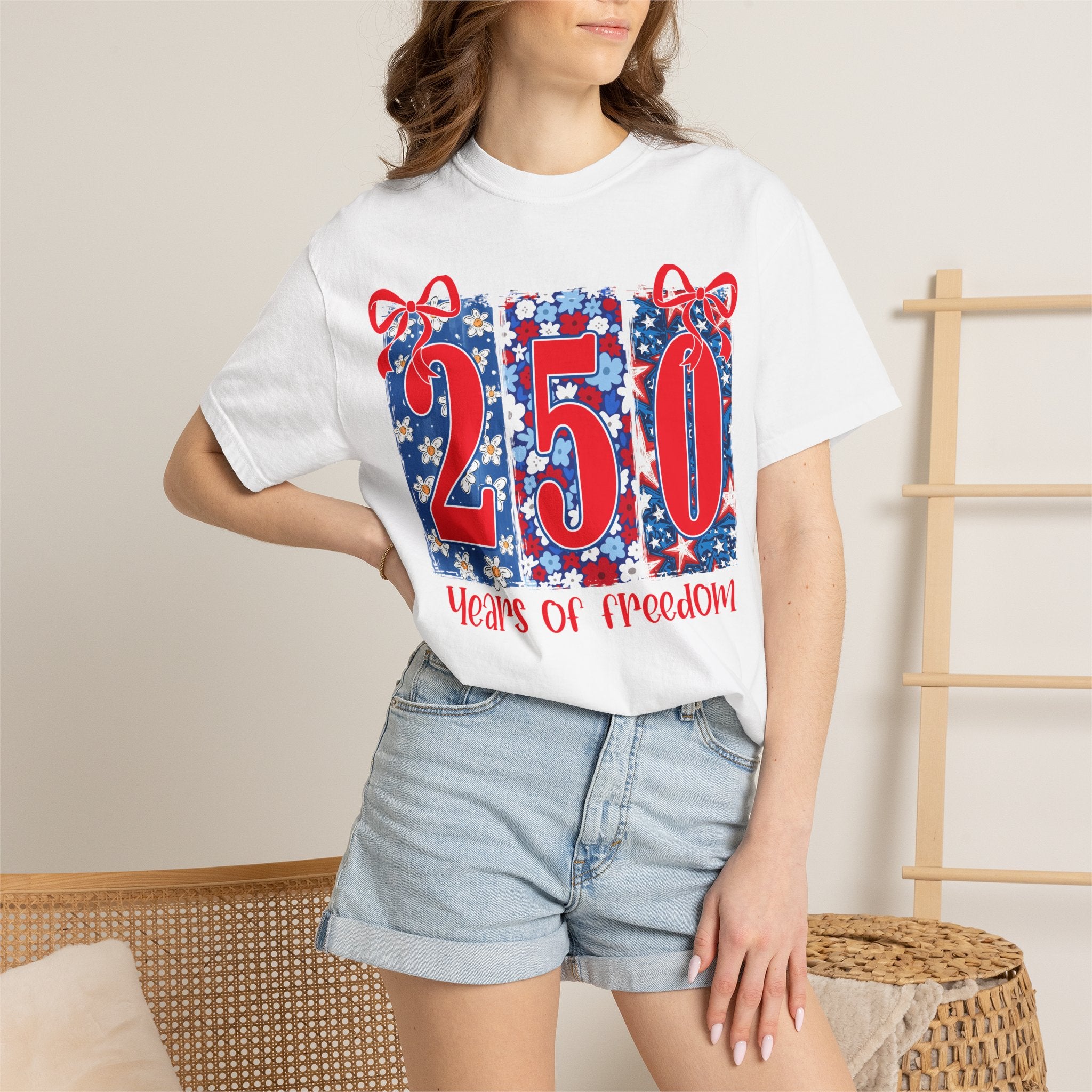 250 Years of Freedom T-Shirt — Patriotic 4th of July Tee