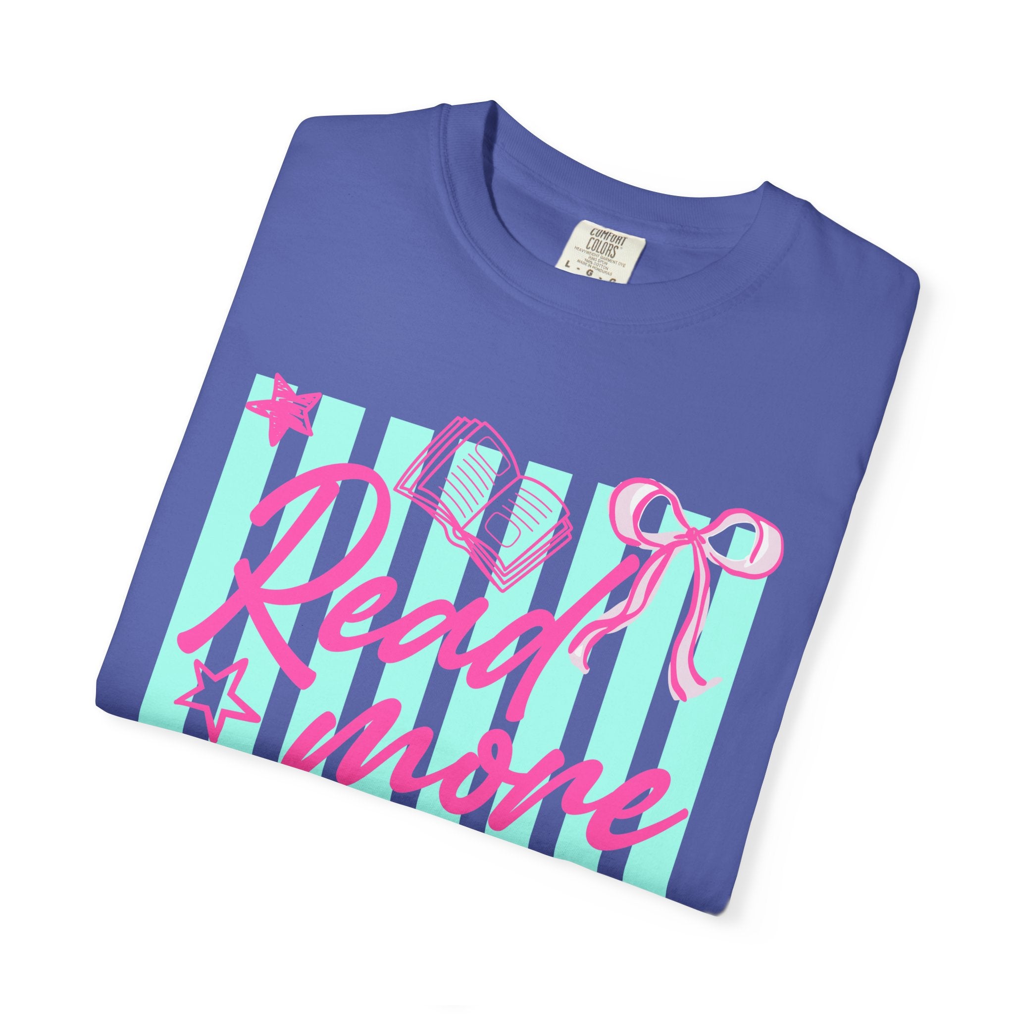 Read More Books T-Shirt — Cute Pastel Booklover Graphic Tee