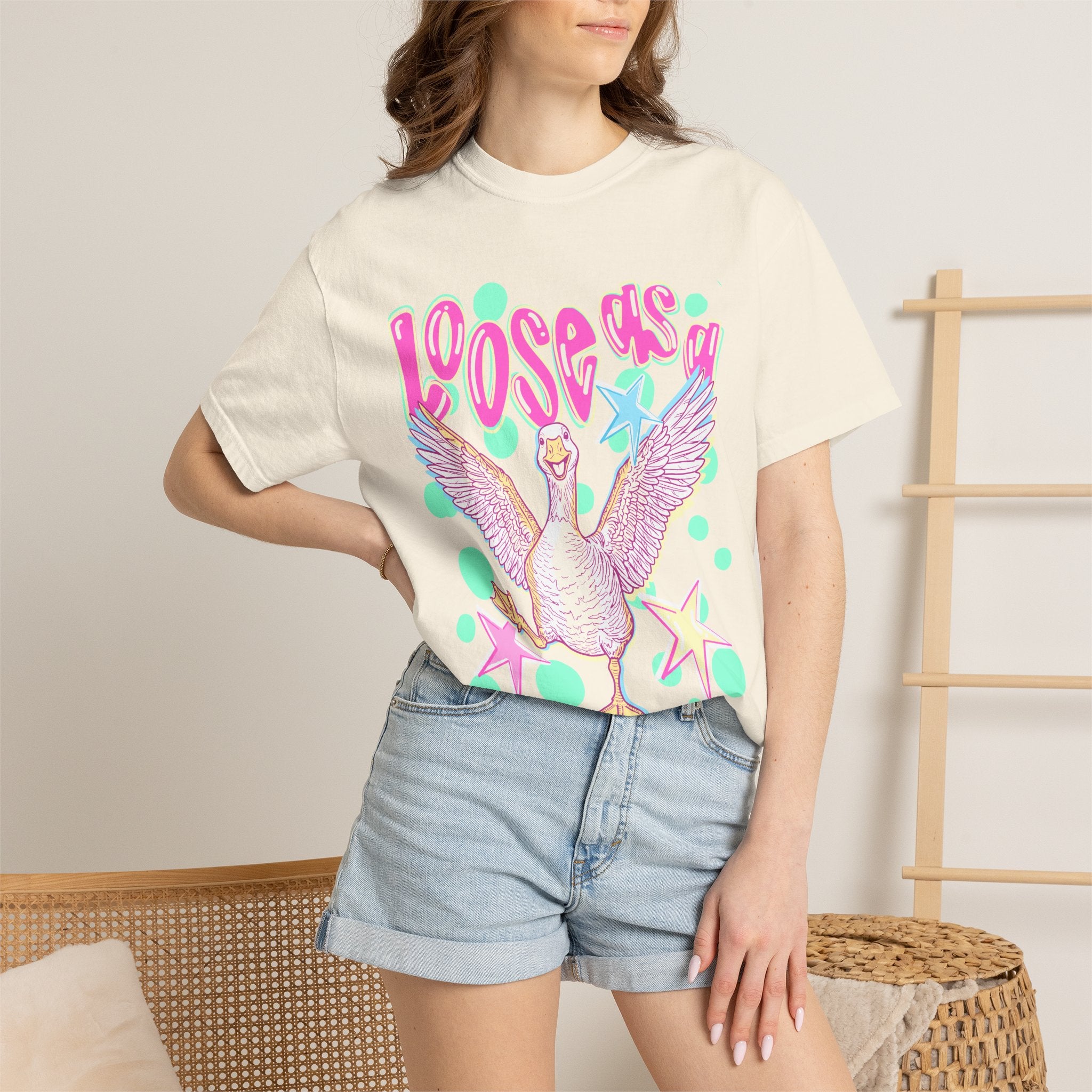 Loose Goose T-Shirt — Playful Retro Goose Graphic Tee