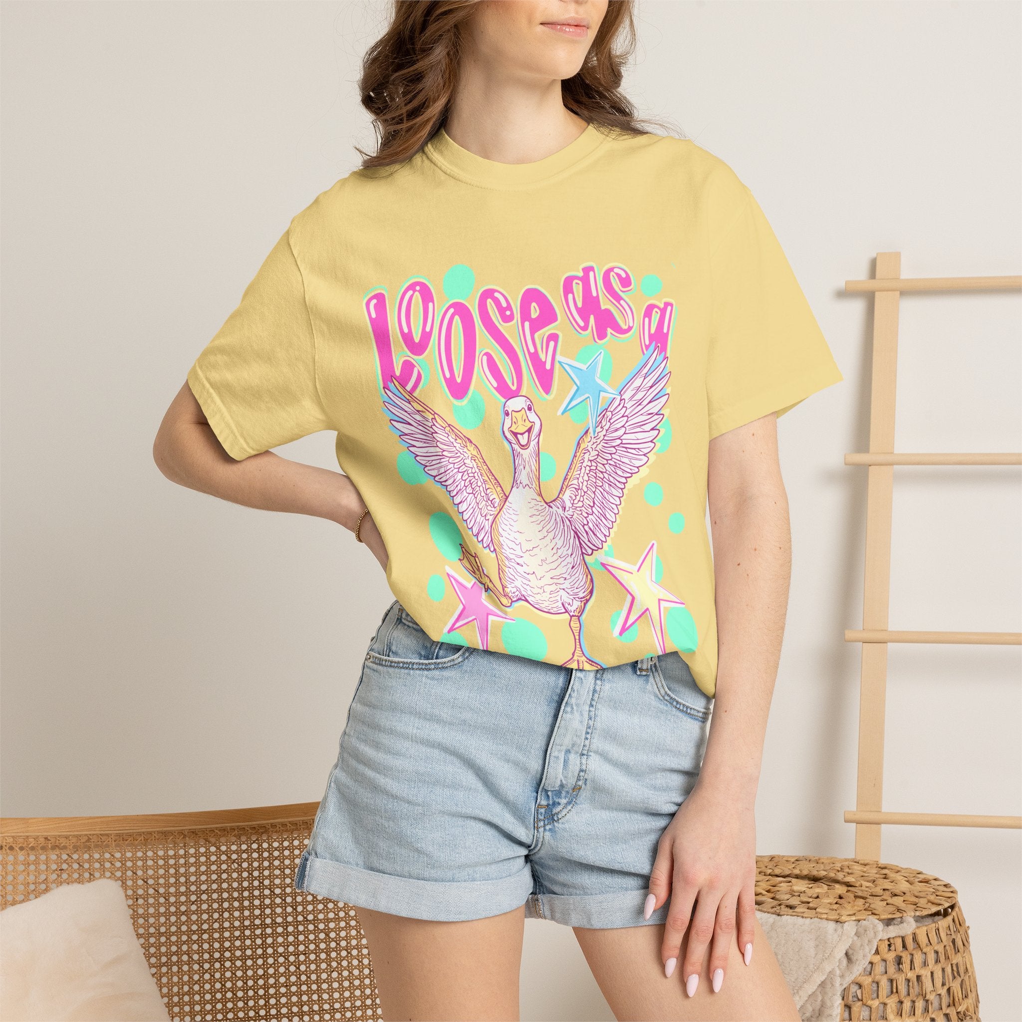 Loose Goose T-Shirt — Playful Retro Goose Graphic Tee