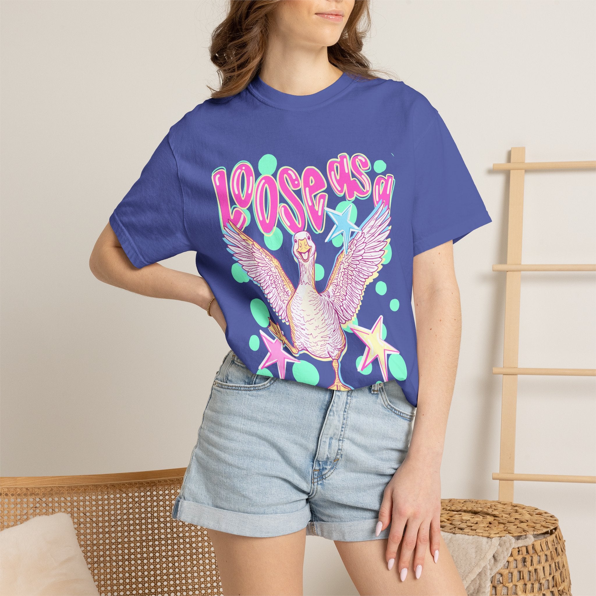 Loose Goose T-Shirt — Playful Retro Goose Graphic Tee