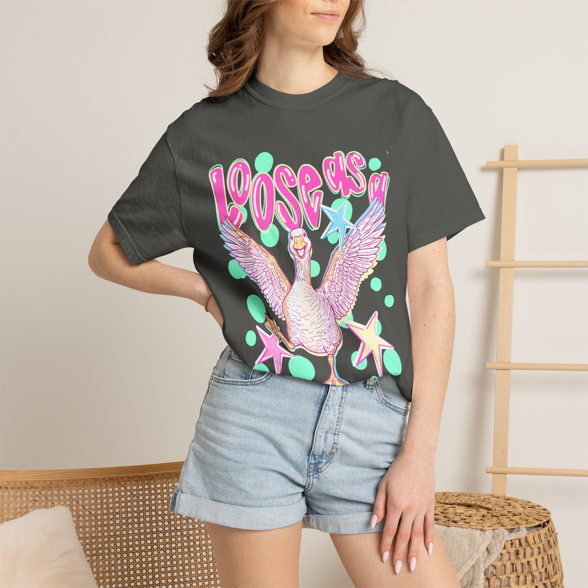 Loose Goose T-Shirt — Playful Retro Goose Graphic Tee