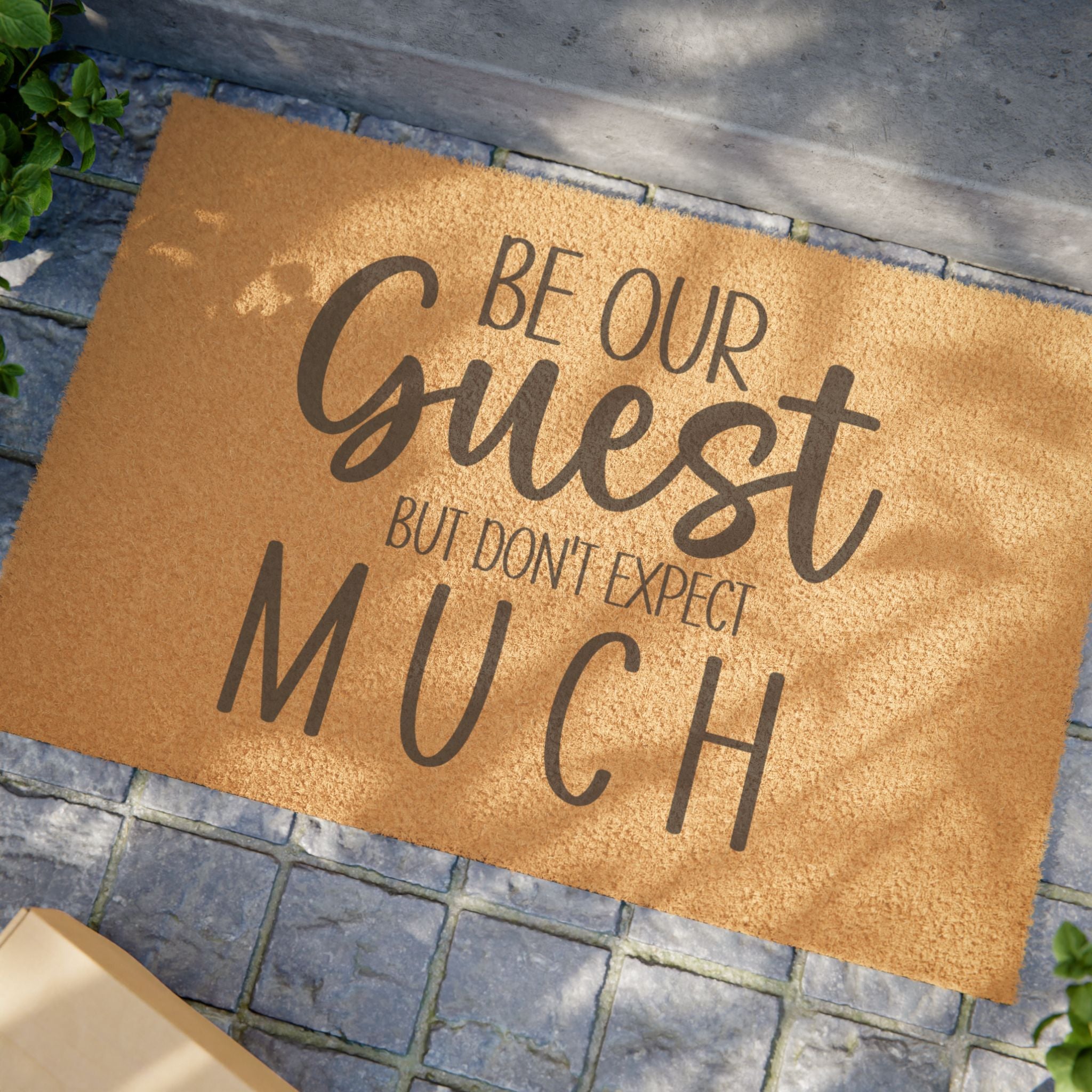 Doormat – "Be Our Guest But Don’t Expect Much"