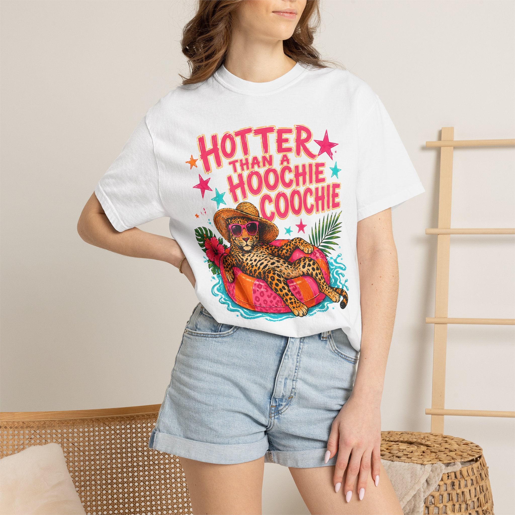 "Hotter Than a Hoochie Coochie" Leopard Pool Float