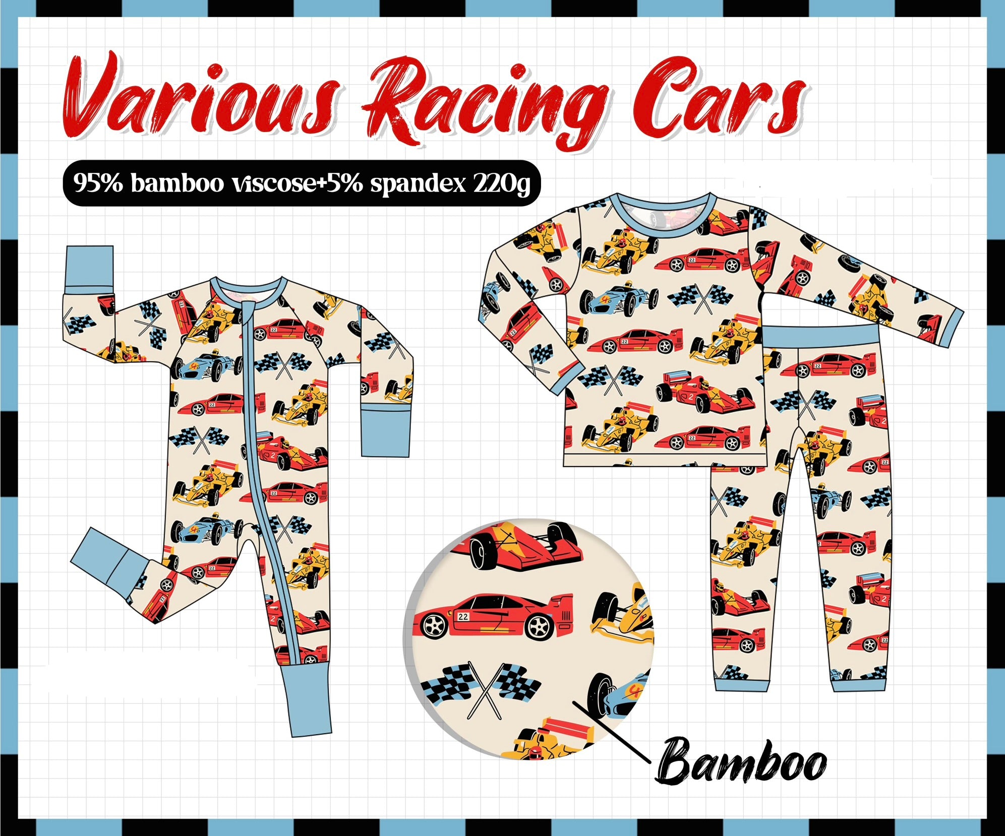 Racing car bamboo collection (ETA-MID/LATE NOVEMBER)