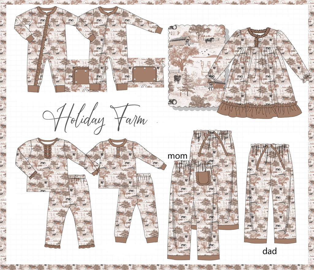 Brown farm print collection (ETA-MID/LATE NOVEMBER)