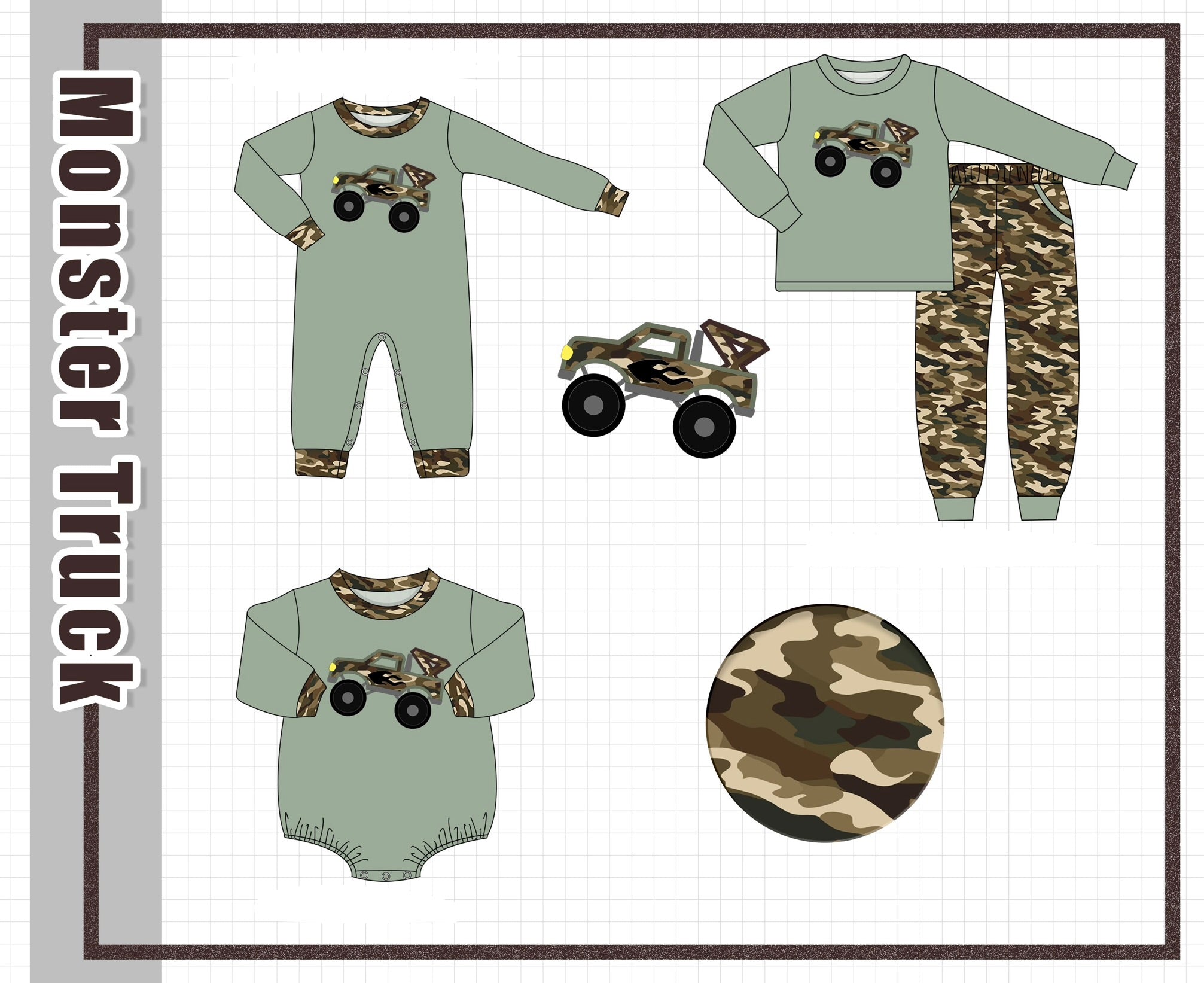 Monster truck applique collection (ETA-MID/LATE NOVEMBER)