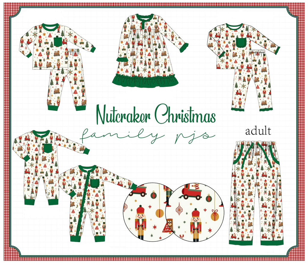 Forest nutcracker print pajama collection (ETA-MID/LATE NOVEMBER)