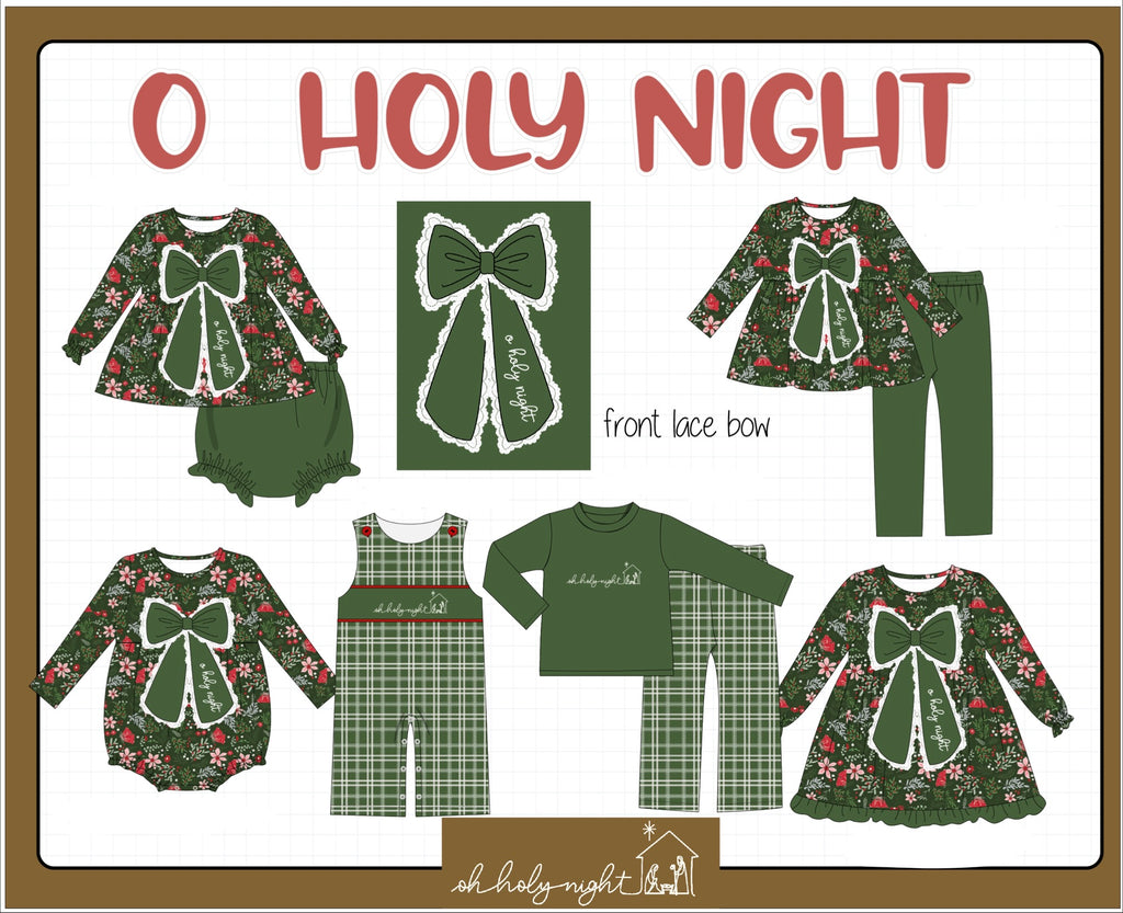 Green floral print bow collection (ETA-MID/LATE NOVEMBER)