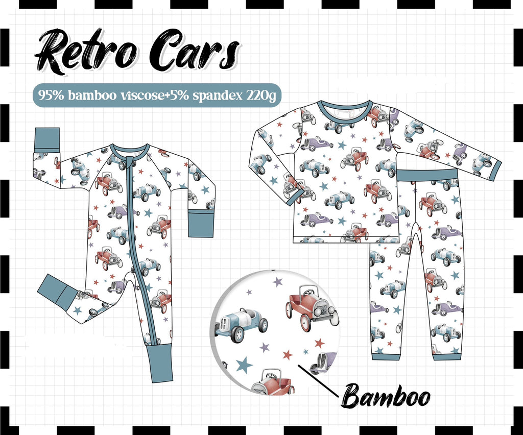 Teal retro car bamboo collection (ETA-MID/LATE NOVEMBER)