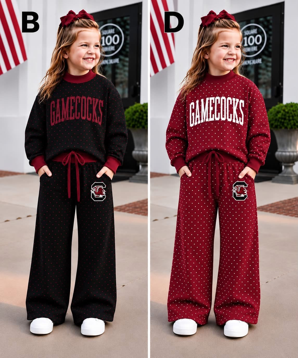 Girls Gamecock Darling Dots Gameday Set