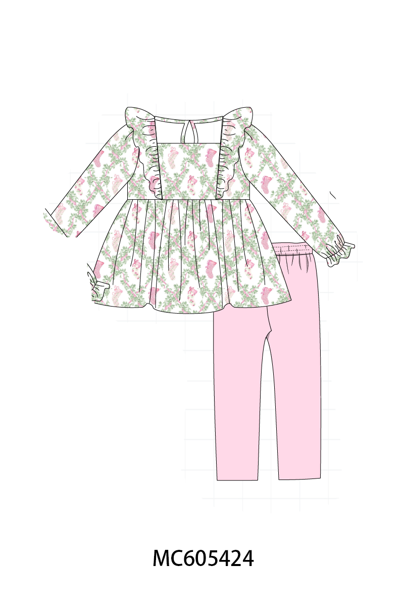 Pink holiday floral socks print collection (ETA-MID/LATE NOVEMBER)
