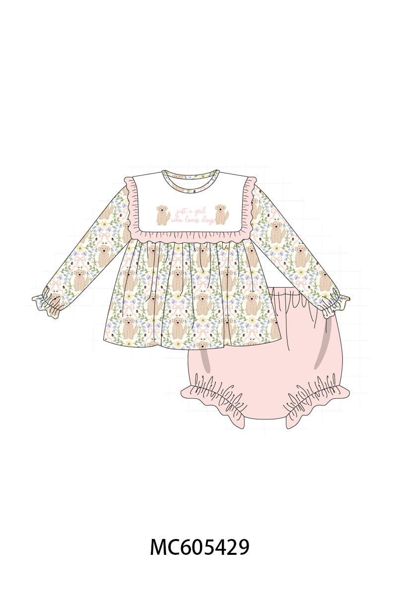 Pink&blue puppy embroidery collection (ETA-MID/LATE NOVEMBER)