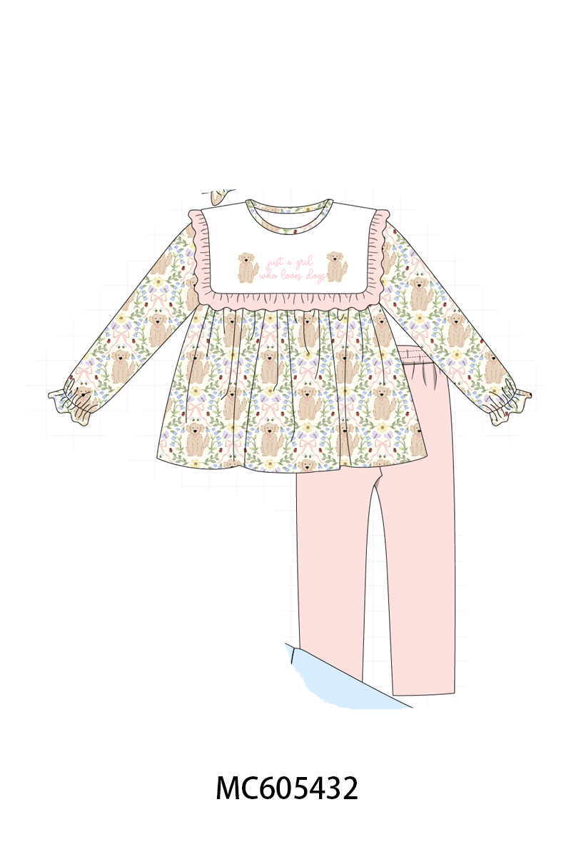 Pink&blue puppy embroidery collection (ETA-MID/LATE NOVEMBER)