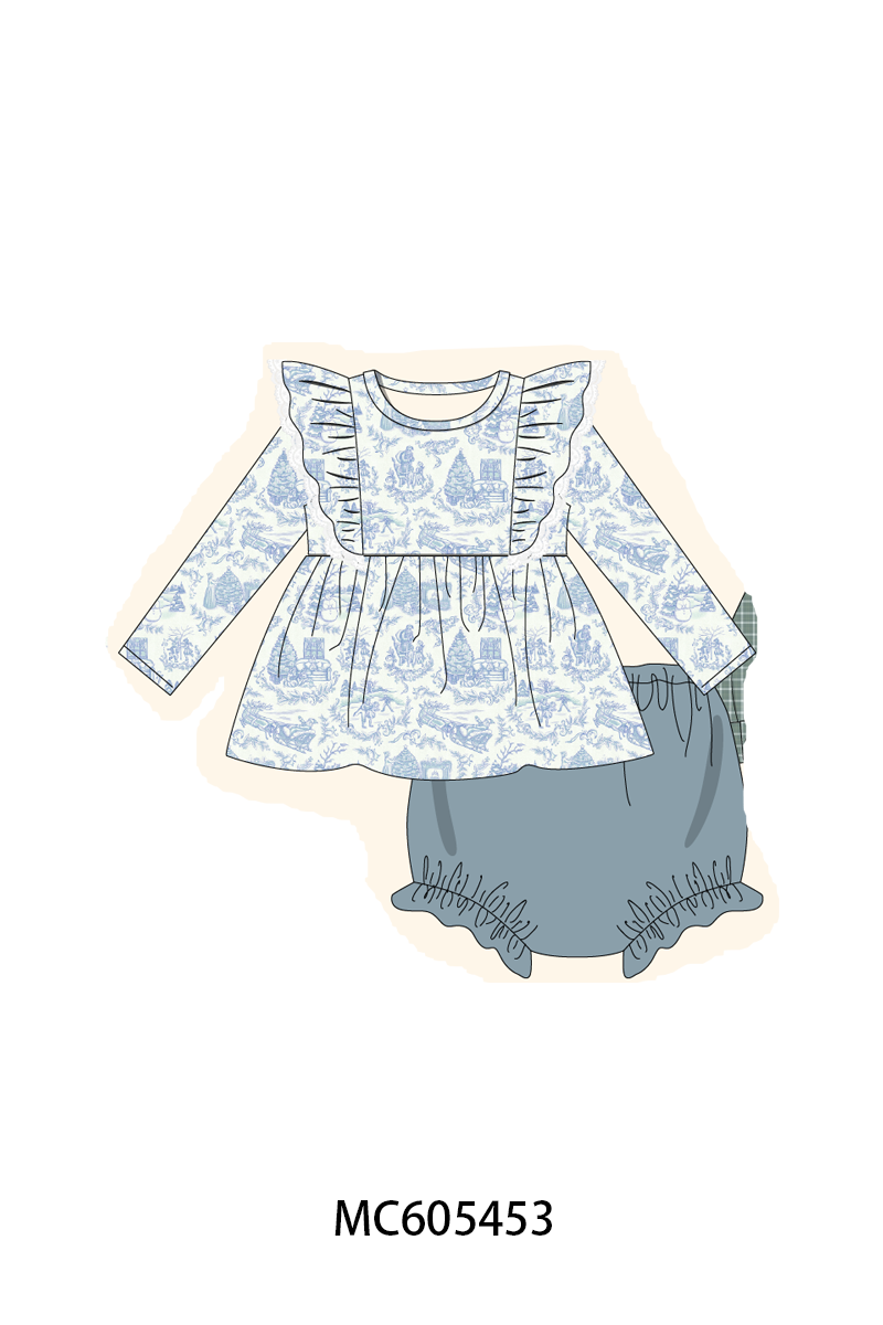 Blue holiday print collection (ETA-MID/LATE NOVEMBER)