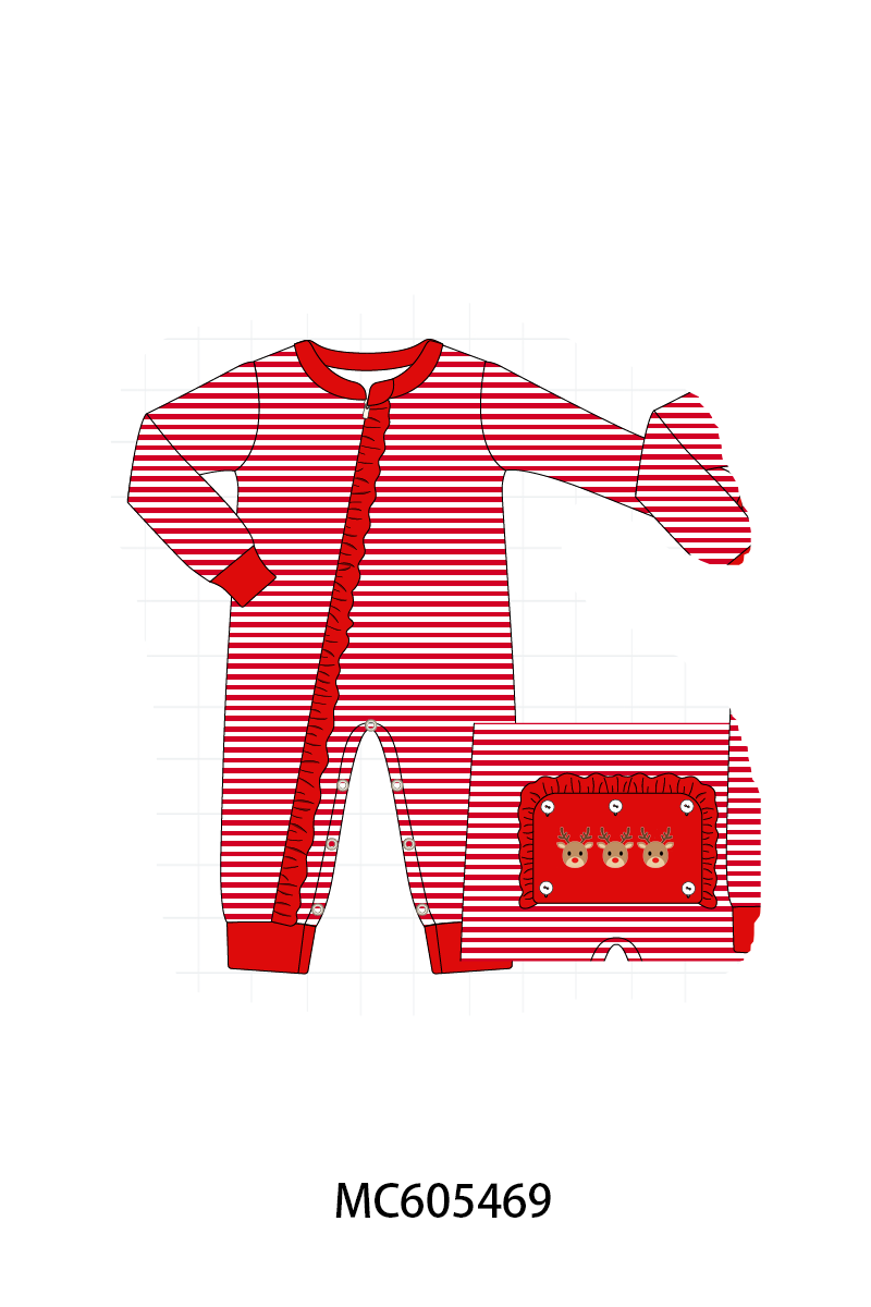 Christmas stripe tree santa reindeer gingerbread embroidery collection (ETA-MID/LATE NOVEMBER)