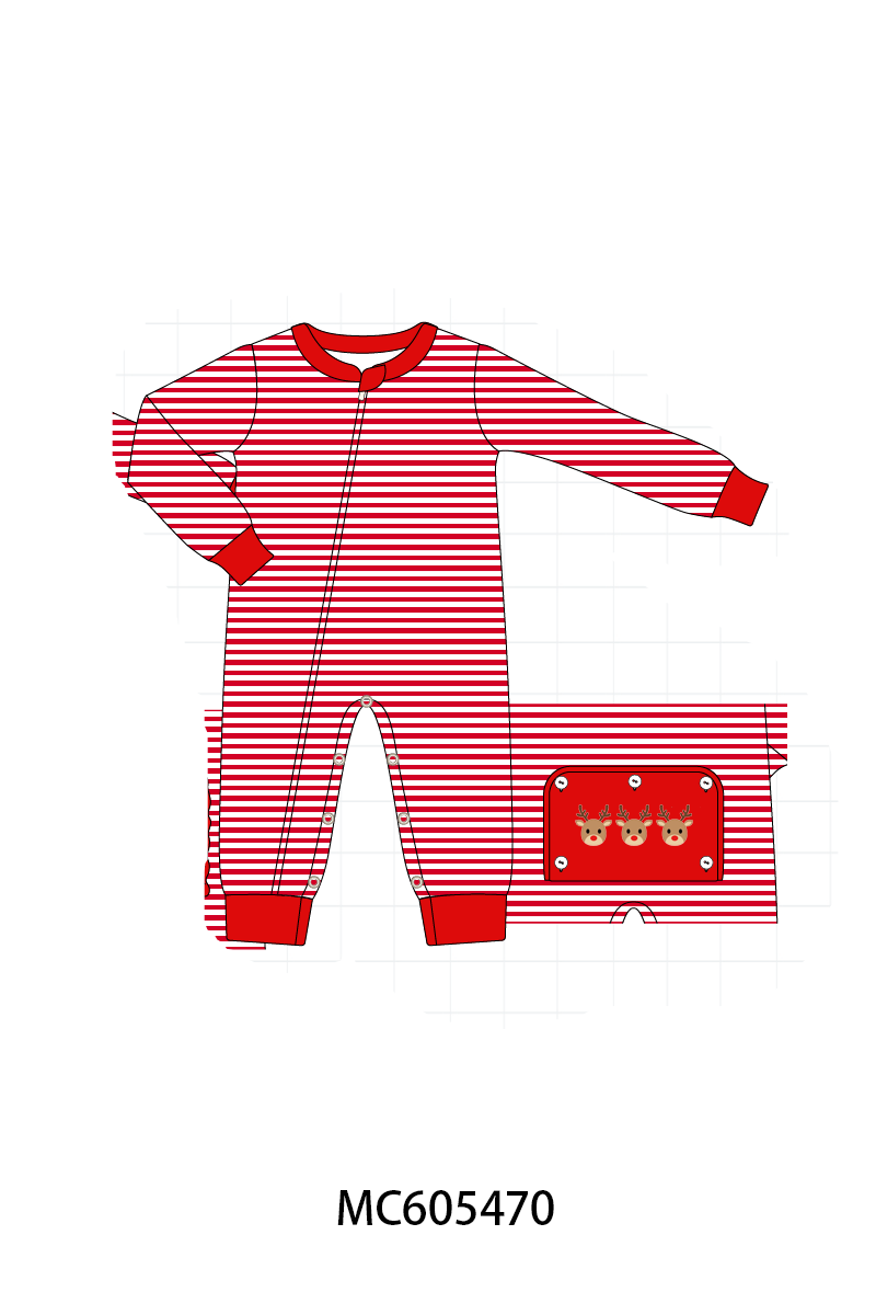 Christmas stripe tree santa reindeer gingerbread embroidery collection (ETA-MID/LATE NOVEMBER)