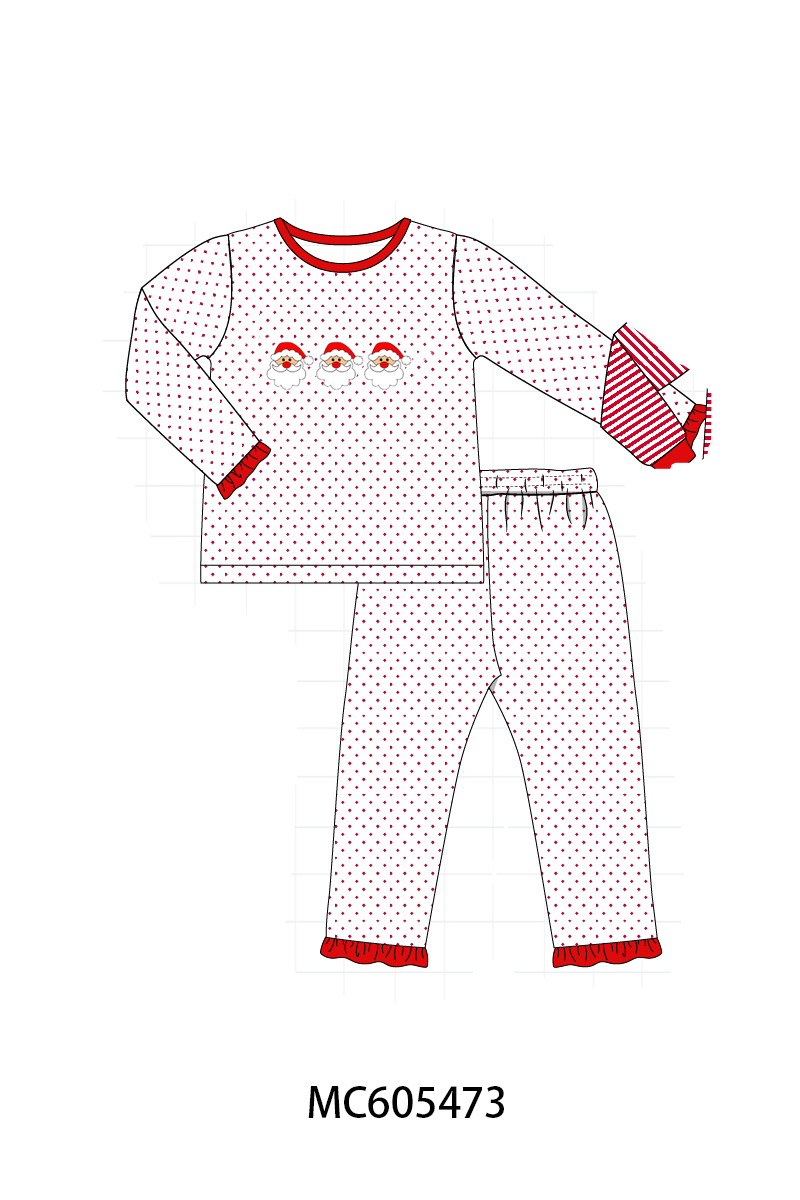 Christmas stripe tree santa reindeer gingerbread embroidery collection (ETA-MID/LATE NOVEMBER)