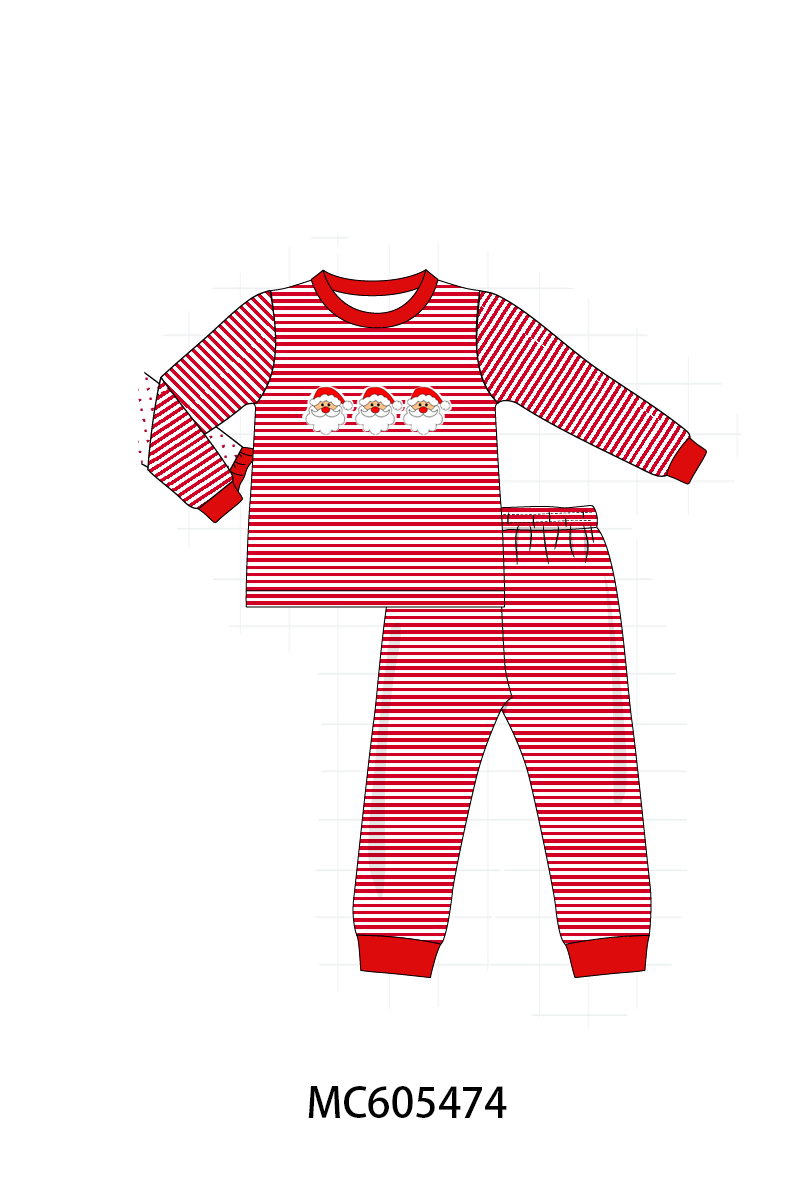 Christmas stripe tree santa reindeer gingerbread embroidery collection (ETA-MID/LATE NOVEMBER)