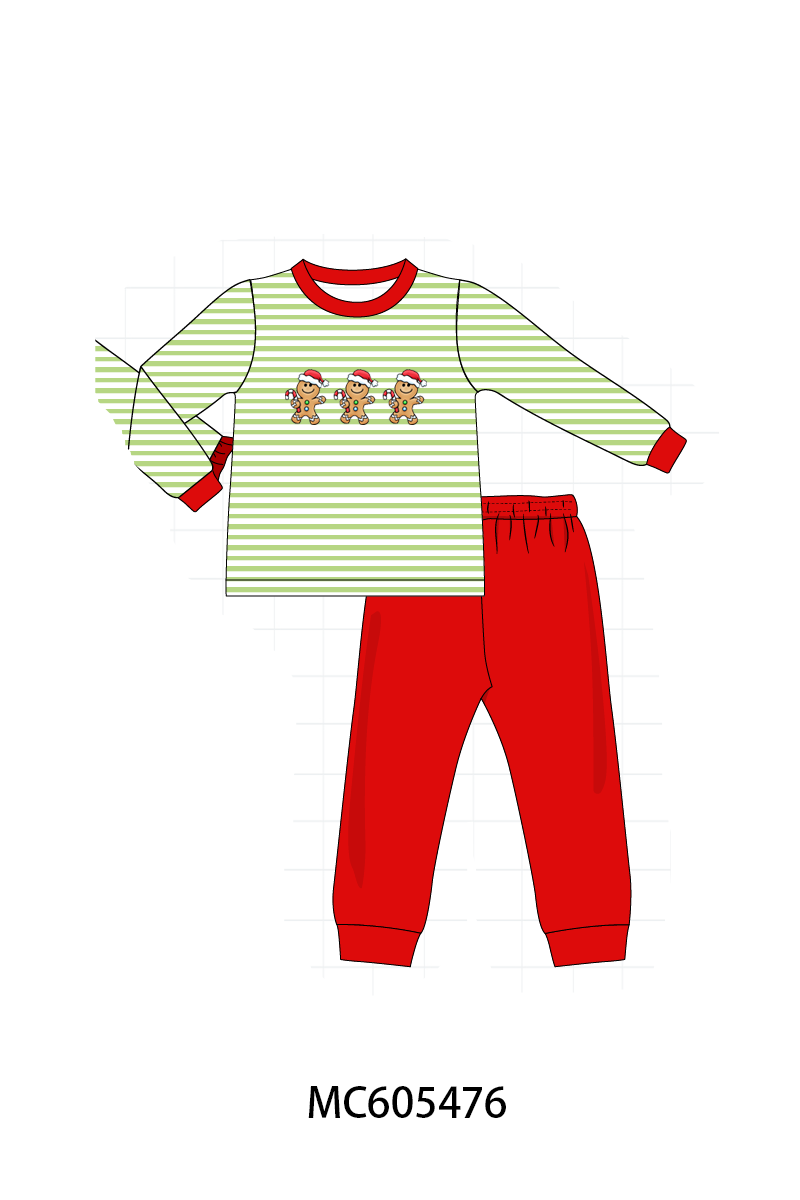 Christmas stripe tree santa reindeer gingerbread embroidery collection (ETA-MID/LATE NOVEMBER)