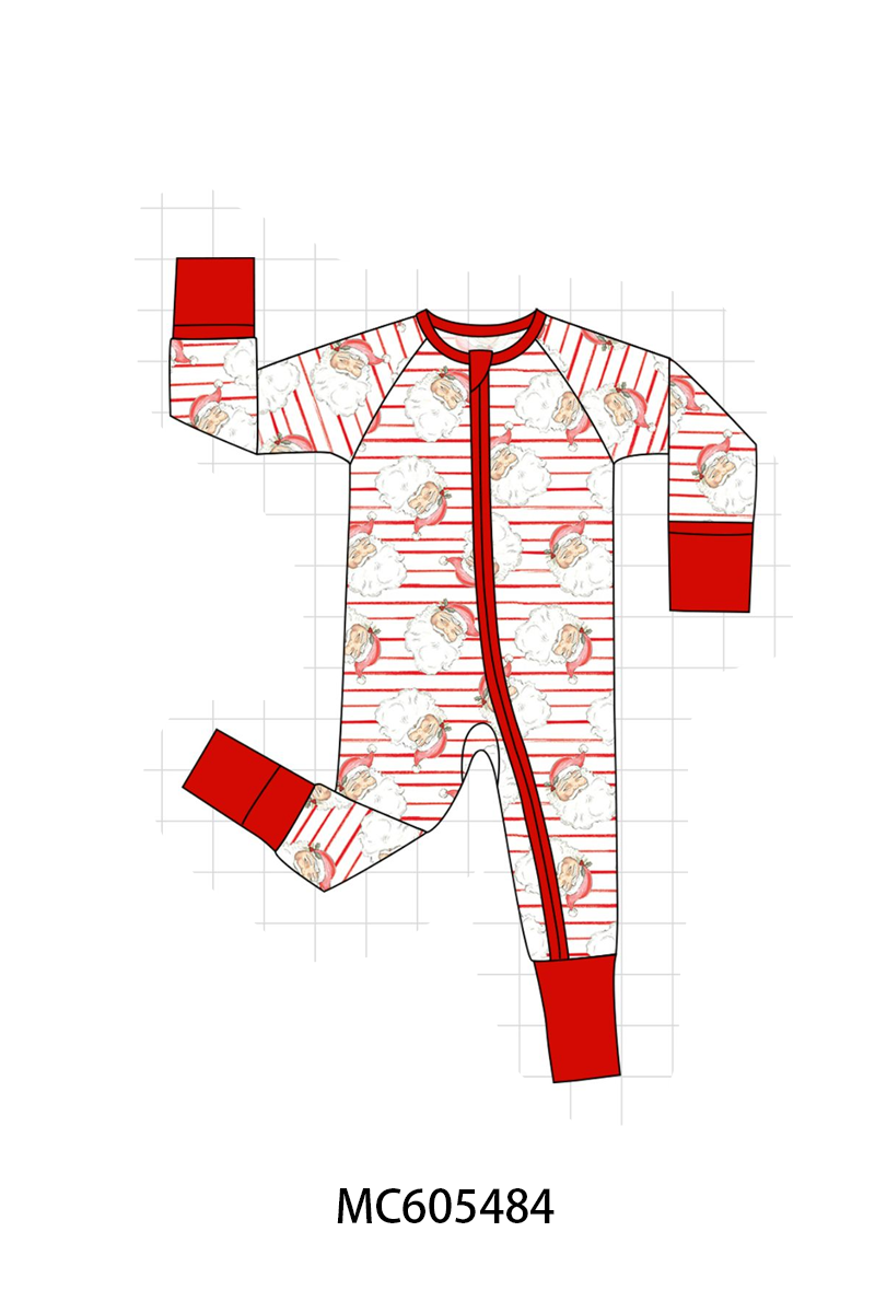Red christmas santa claus stripe bamboo collection (ETA-MID/LATE NOVEMBER)