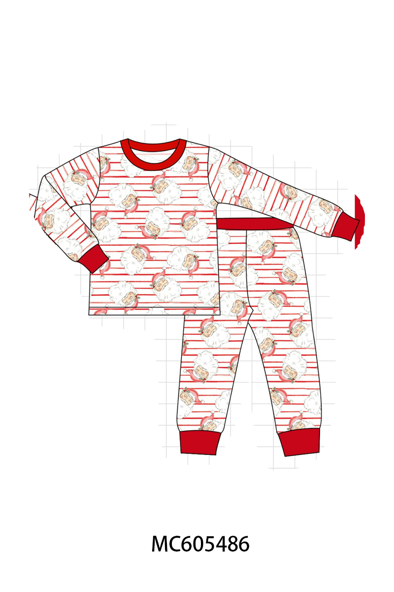 Red christmas santa claus stripe bamboo collection (ETA-MID/LATE NOVEMBER)