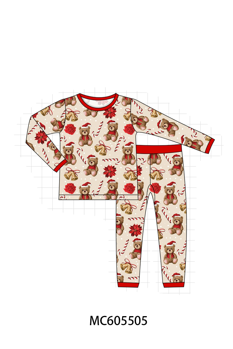 Red christmas teddy bear bamboo collection (ETA-MID/LATE NOVEMBER)