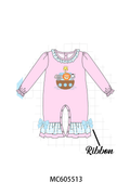 Pink&blue noah's ark applique gingham collection (ETA-MID/LATE NOVEMBER)