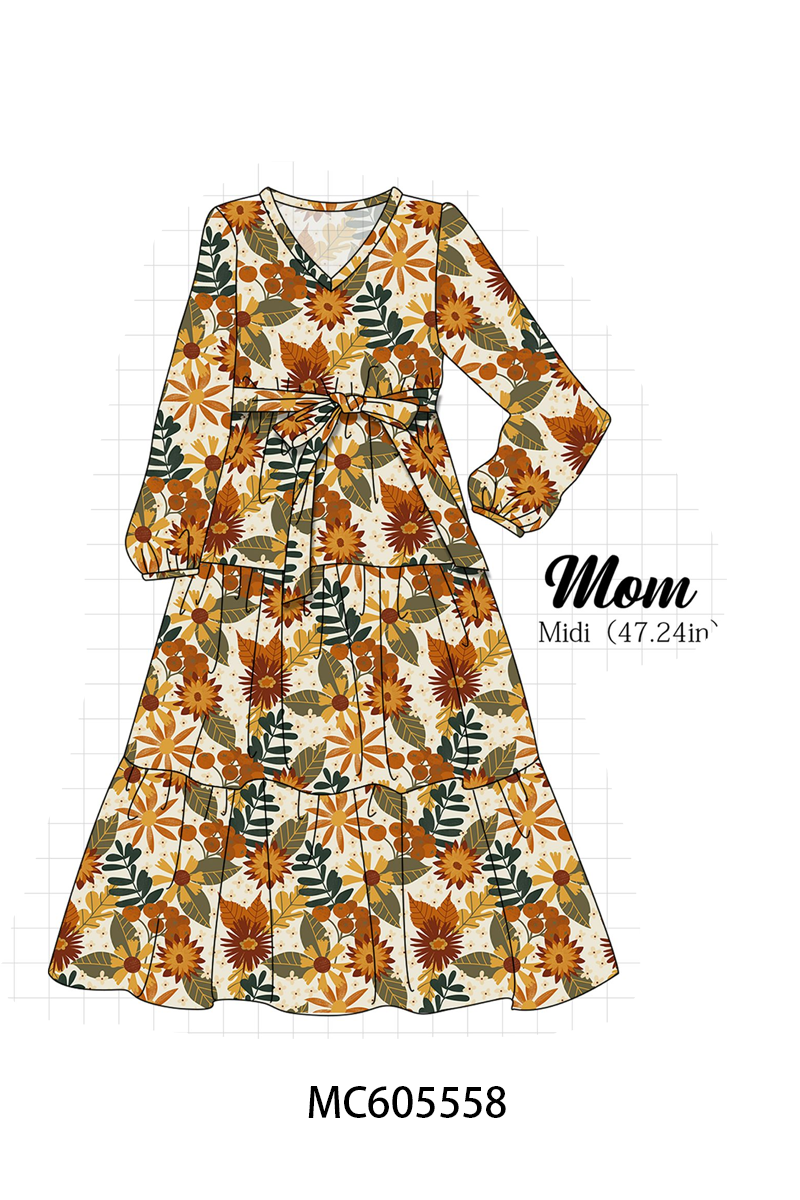 Mustard floral print ruffle collection (ETA-MID/LATE NOVEMBER)