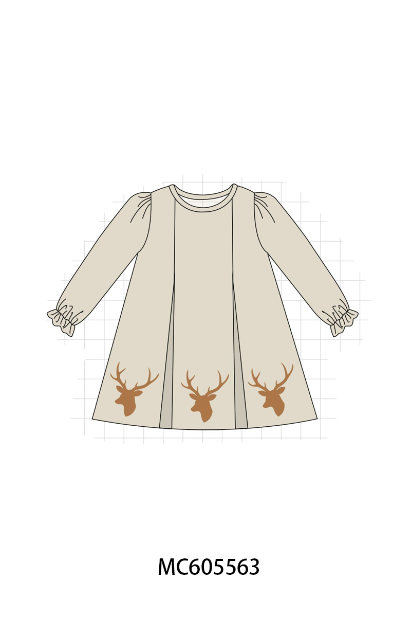 Green leaves deer embroidery collection (ETA-MID/LATE NOVEMBER)