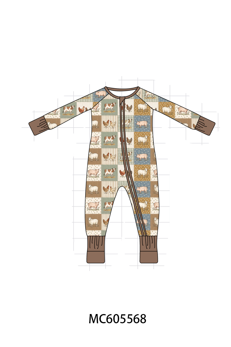 Brown farm checkered bamboo collection (ETA-MID/LATE NOVEMBER)