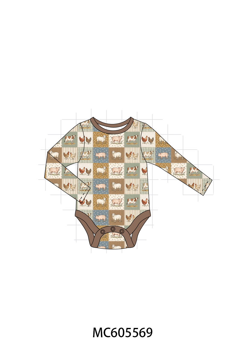 Brown farm checkered bamboo collection (ETA-MID/LATE NOVEMBER)