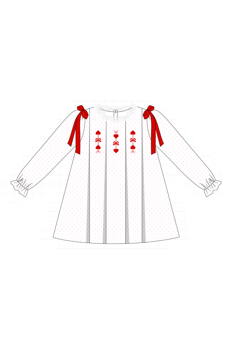 Red valentine's day heart dot collection