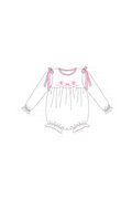 Pink valentine's day bow heart collection