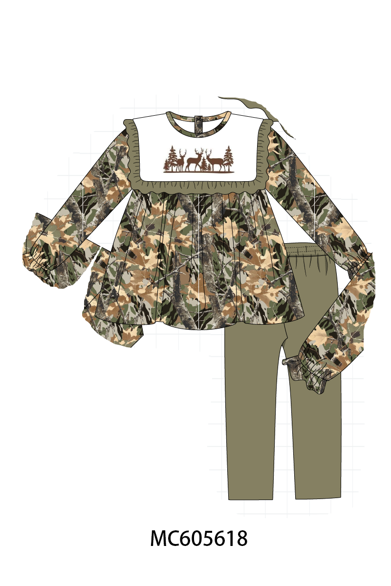 Camo hunting deer embroidery collection (ETA-MID/LATE NOVEMBER)
