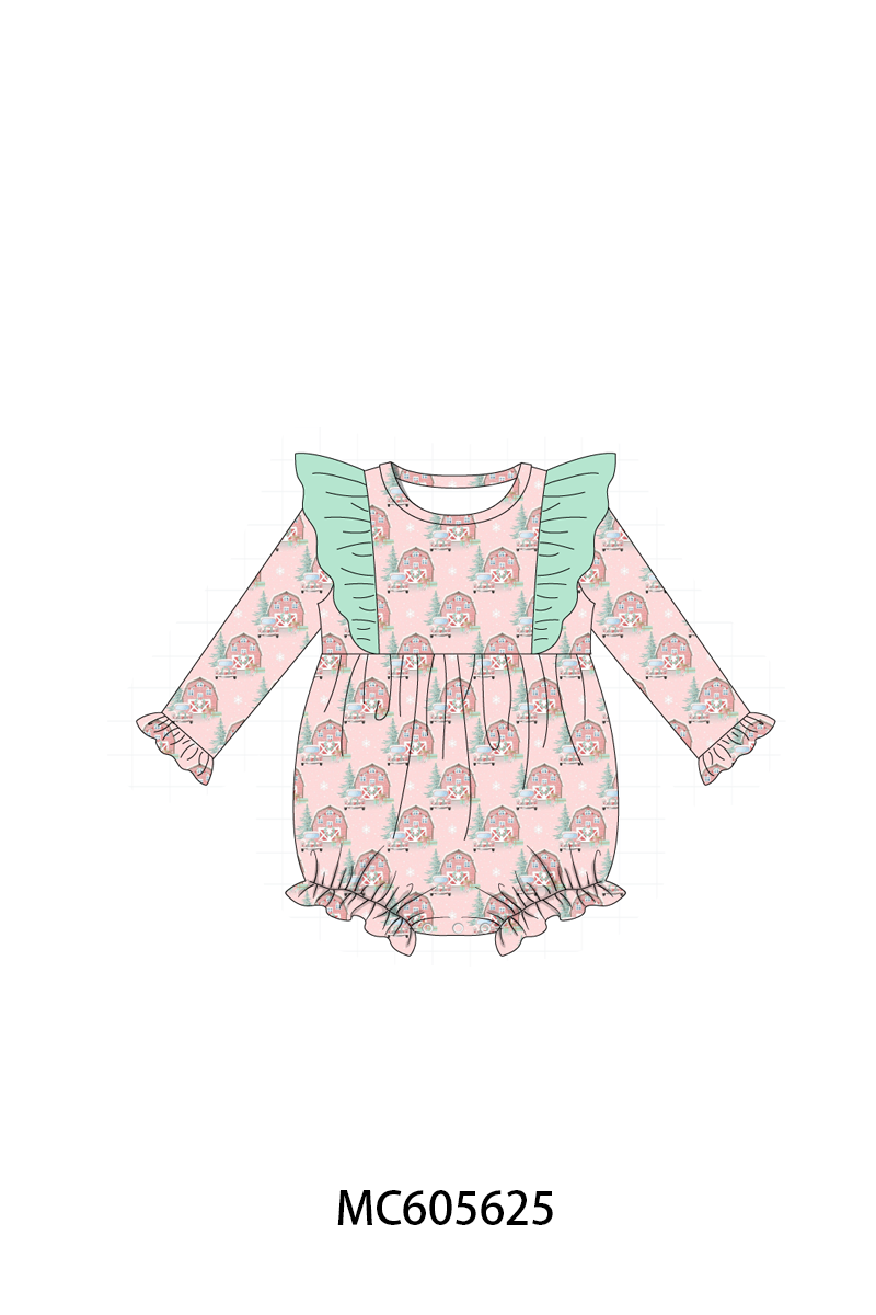 Pink christmas house ruffle collection (ETA-MID/LATE NOVEMBER)