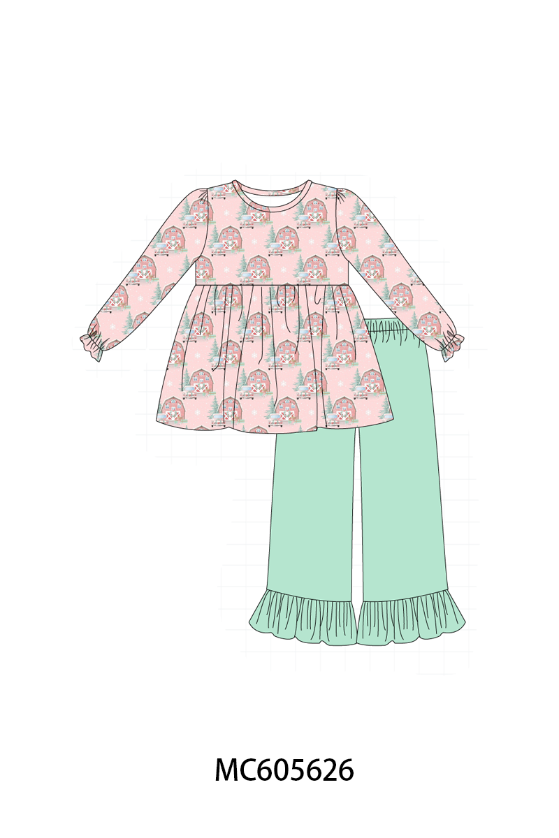 Pink christmas house ruffle collection (ETA-MID/LATE NOVEMBER)