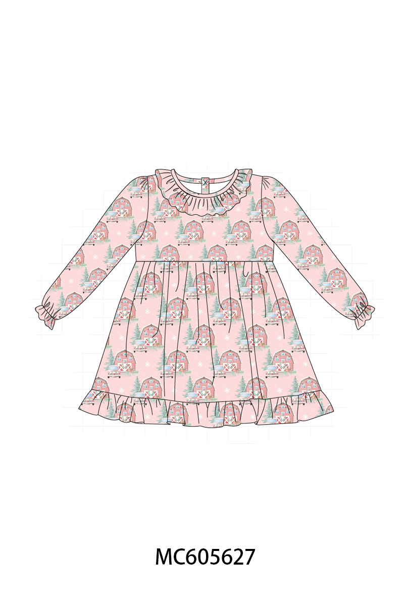 Pink christmas house ruffle collection (ETA-MID/LATE NOVEMBER)
