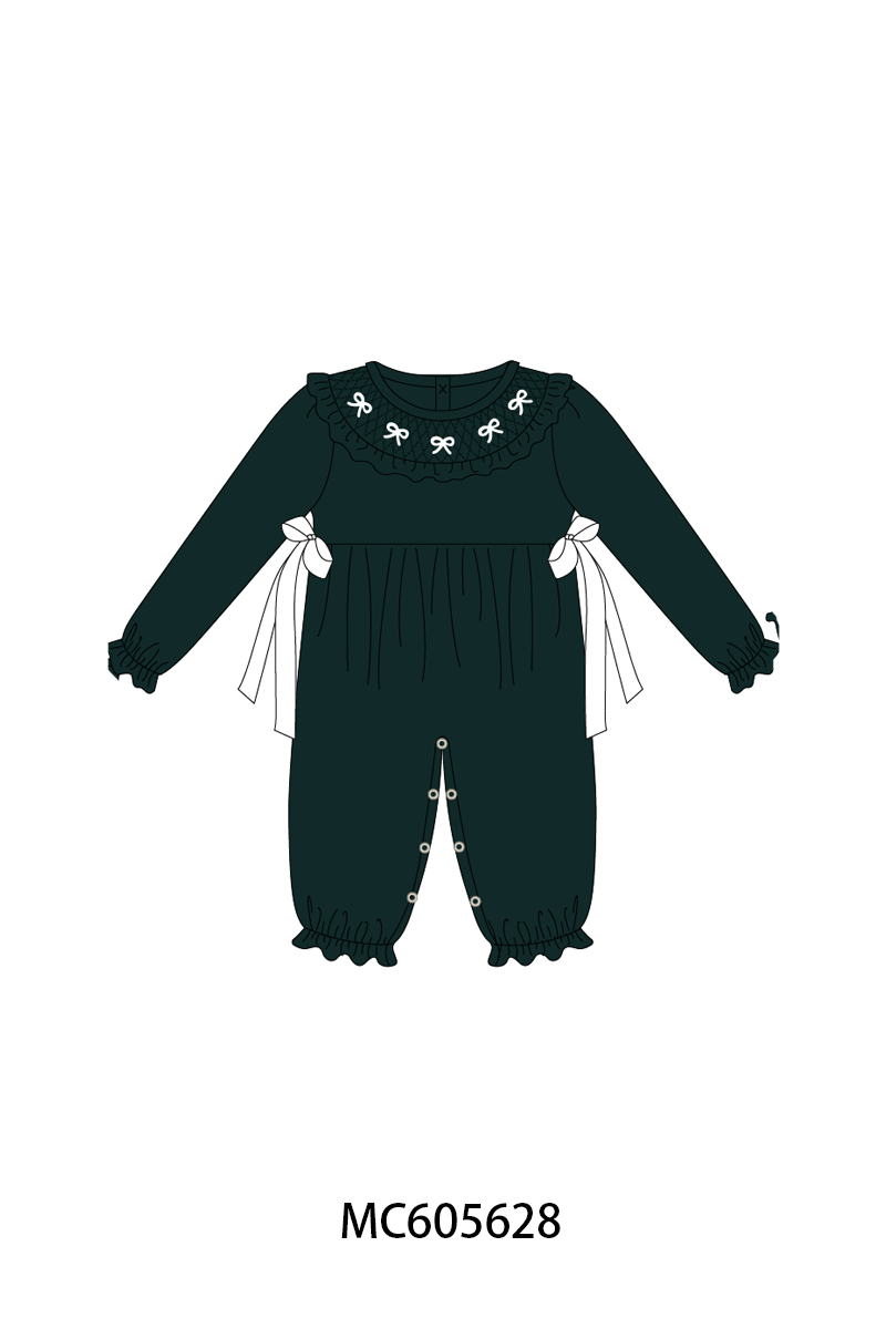 Forest velvet bow smocked ruffle collection (ETA-MID/LATE NOVEMBER)