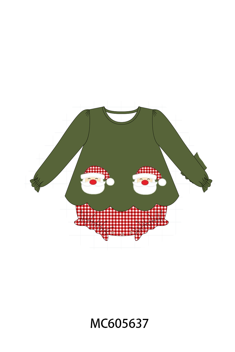 Green christmas santa claus applique collection (ETA-MID/LATE NOVEMBER)