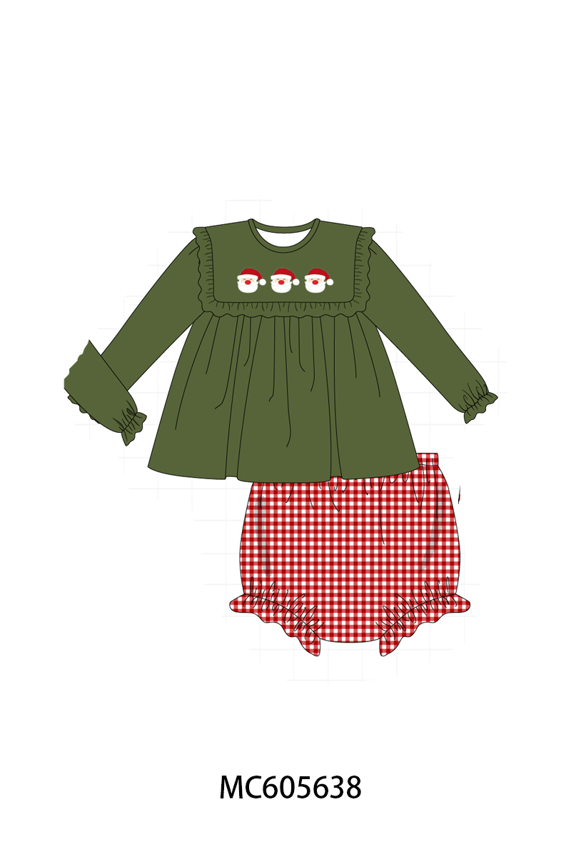 Green christmas santa claus applique collection (ETA-MID/LATE NOVEMBER)