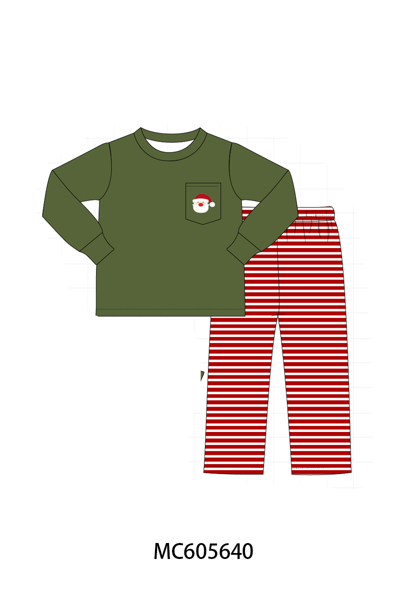 Green christmas santa claus applique collection (ETA-MID/LATE NOVEMBER)