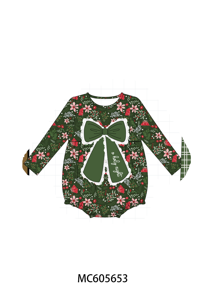 Green floral print bow collection (ETA-MID/LATE NOVEMBER)