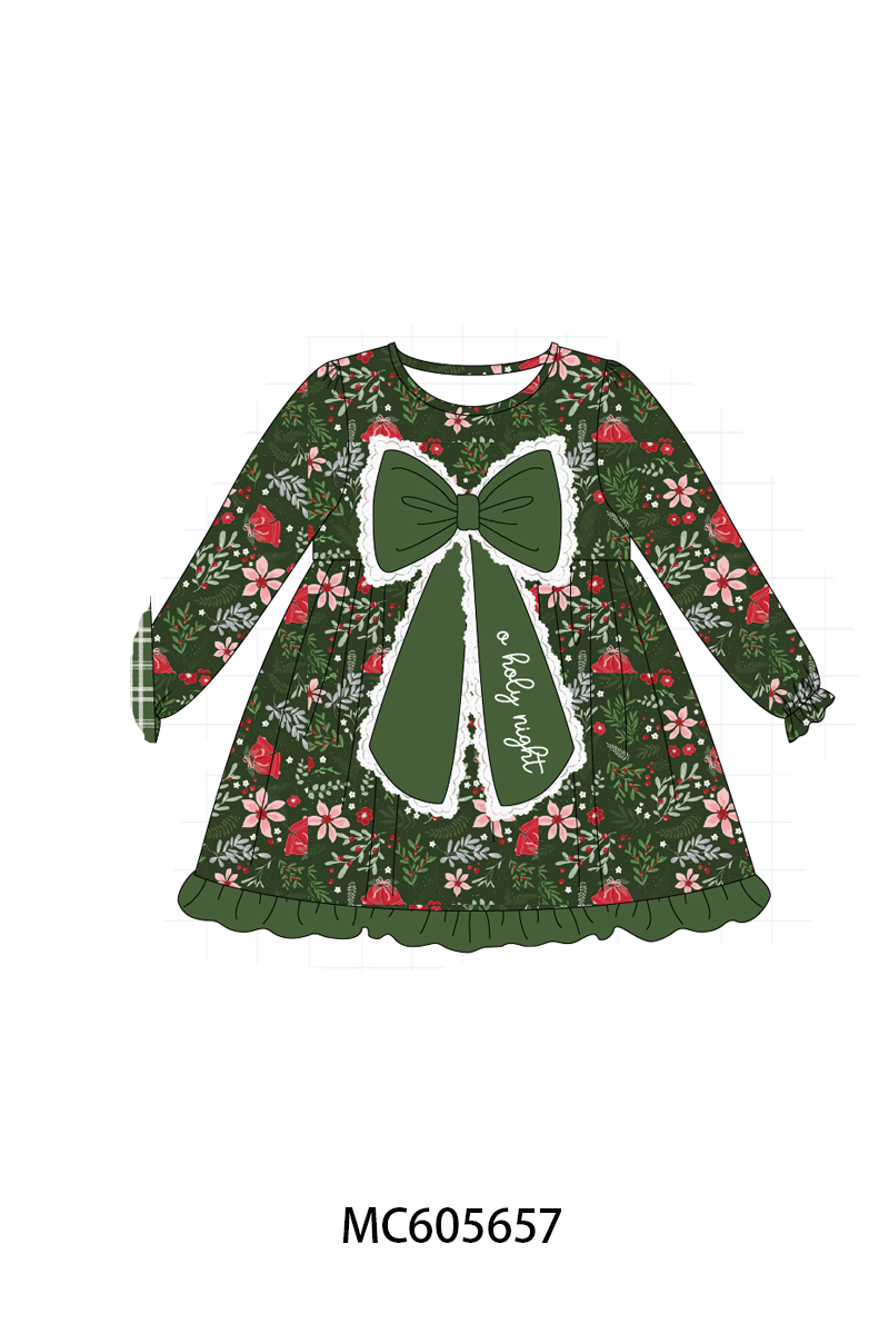 Green floral print bow collection (ETA-MID/LATE NOVEMBER)