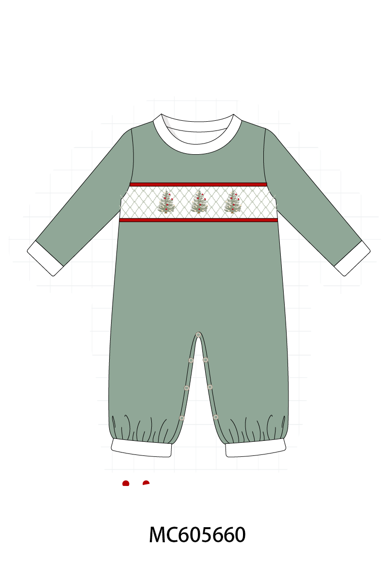 Red&sage christmas tree holly smocked collection (ETA-MID/LATE NOVEMBER)
