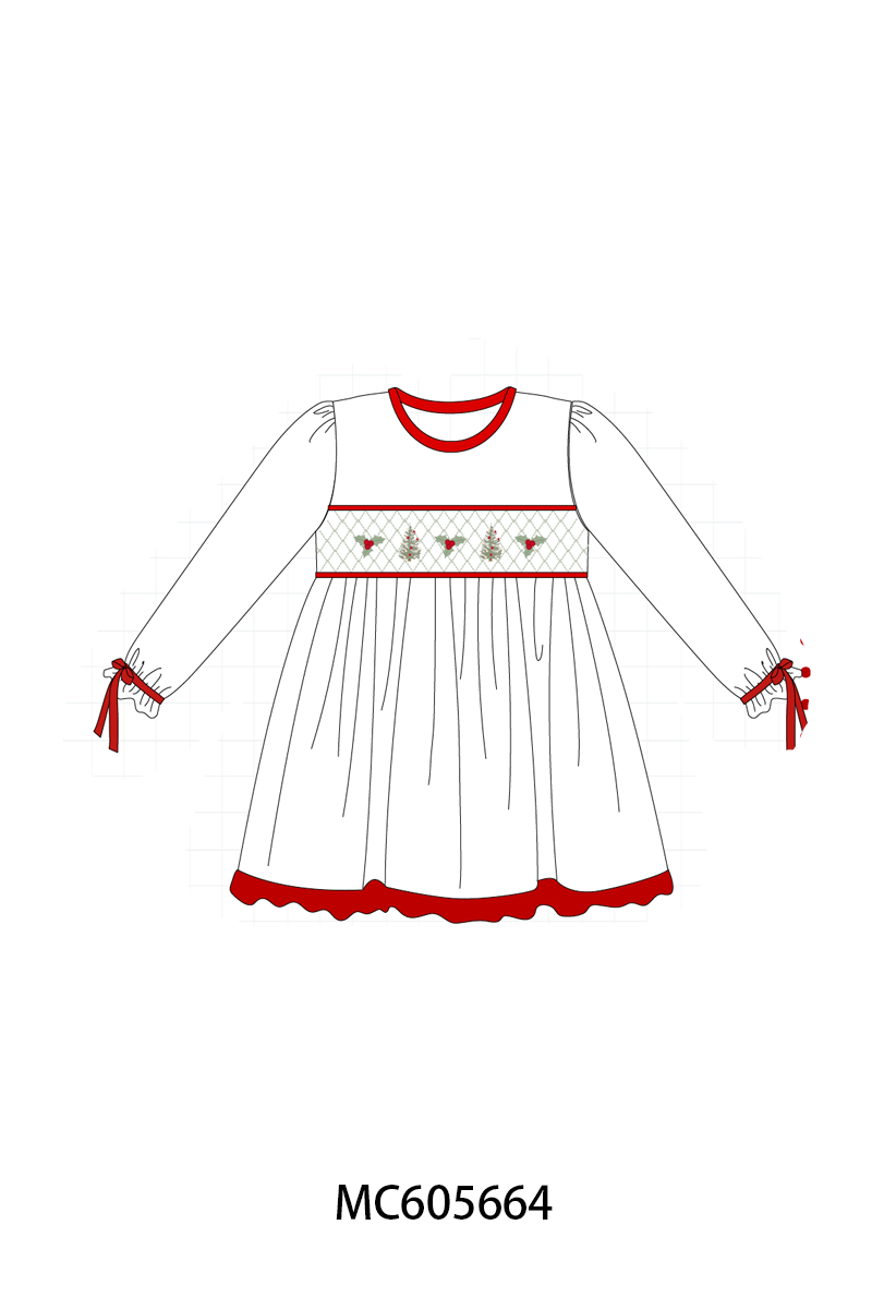 Red&sage christmas tree holly smocked collection (ETA-MID/LATE NOVEMBER)