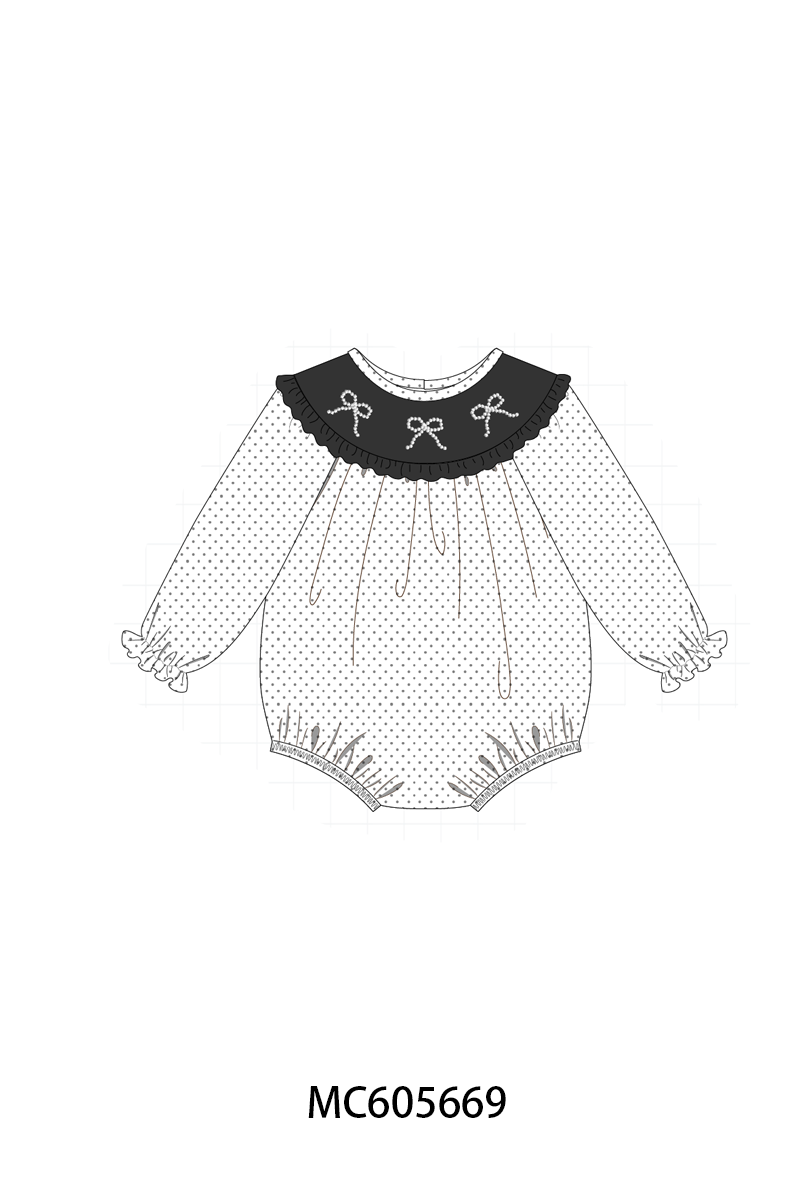 White bow pearl stich dot collection (ETA-MID/LATE NOVEMBER)