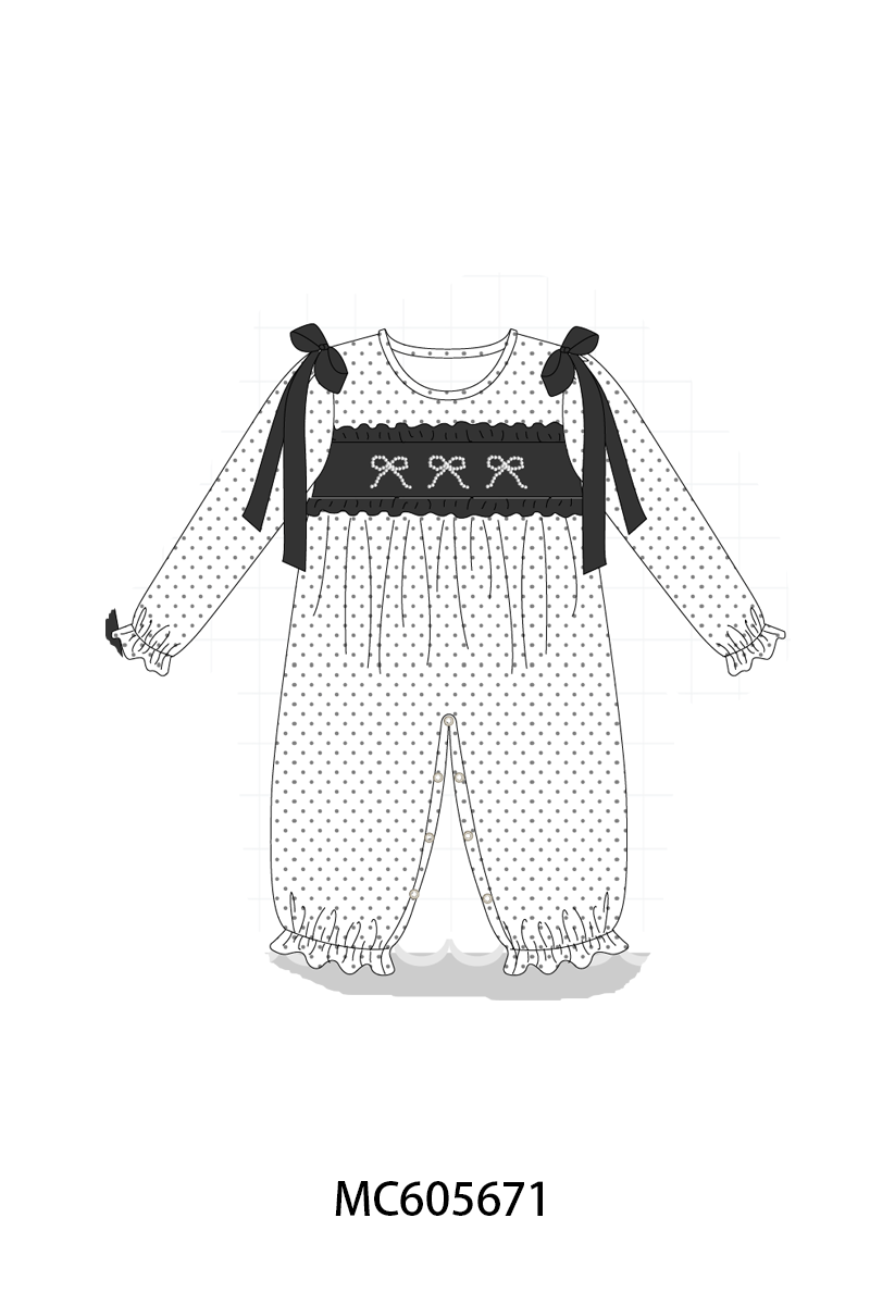 White bow pearl stich dot collection (ETA-MID/LATE NOVEMBER)