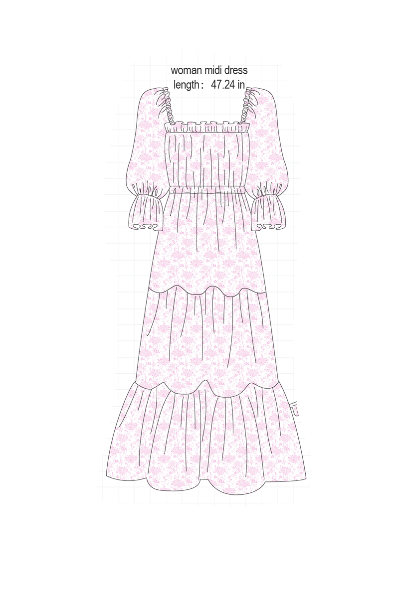 Pink bow smocked ruffle collection